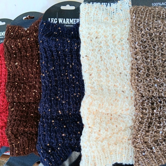 KNITTED GLITTER - Winter Leg Warmers - Picture 11 of 12